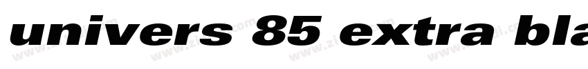 univers 85 extra bla字体转换